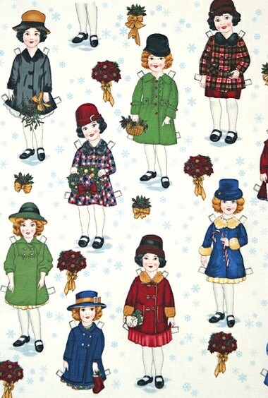 RK Holiday Paper Dolls ADZ-1124471-200 Vintage