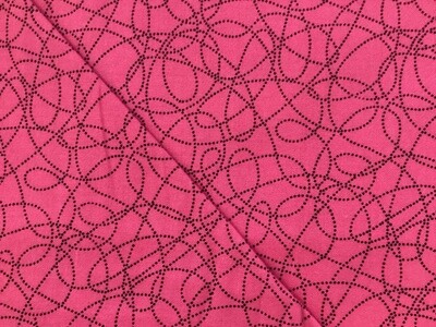 Benartex swirls On pink
