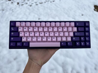 KBD67 Lite - Transparent Dark Purple (Hotswap)