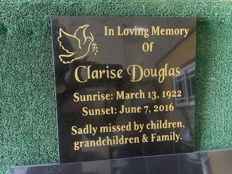 12”x12” Granite Plaque