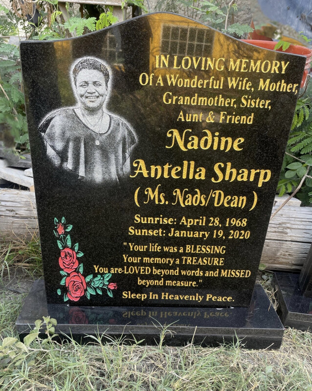 24”x18” Granite Standing Stone With Laser Photo