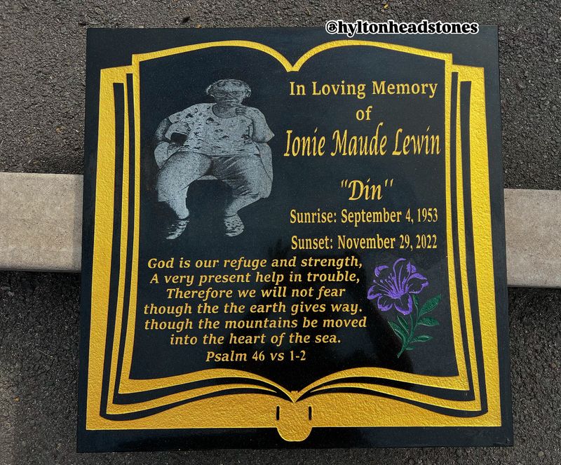 &quot;24x24&quot; Granite Plaque/Laser Photo