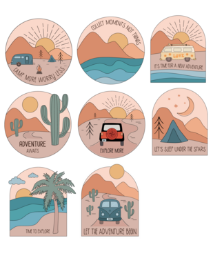 Adventure & Camping Stickers