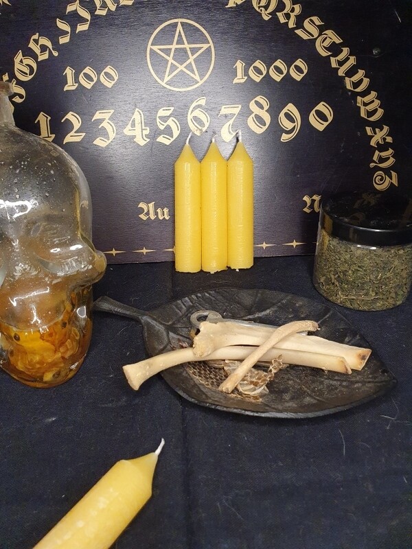 Petite bougie rituel jaune