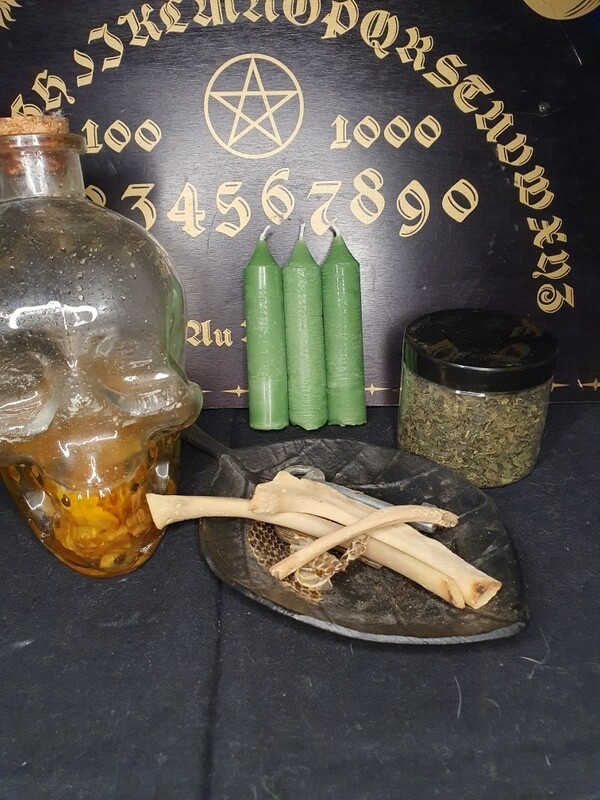 Petite bougie rituel verte