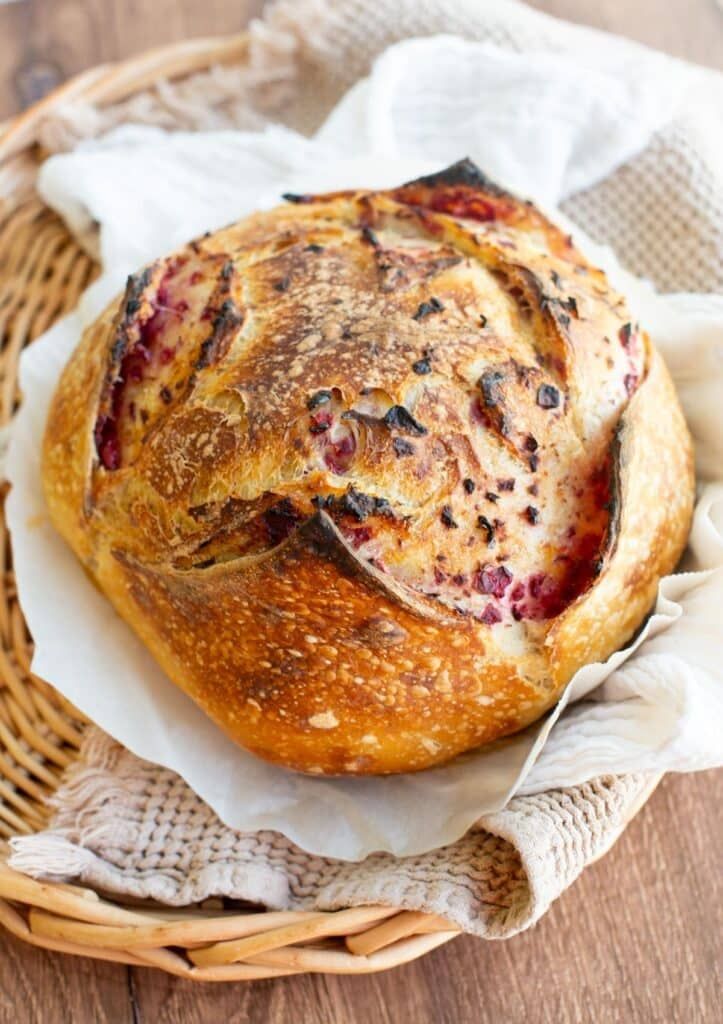 Orange &amp; Cranberry Sourdough - Holiday Loaf