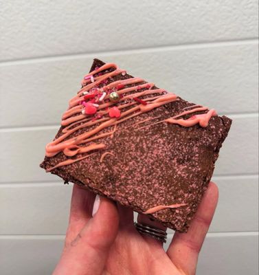Valentine's Day Sourdough Brownies