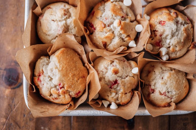 Strawberry White Chocolate Muffin Strawberry White Chocolate Muffin