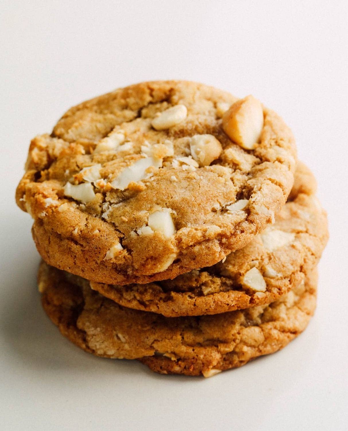 White Chocolate Macadamia Sourdough Cookies