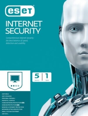 ESET Internet Security PC MAC 5 Dispositivi 1 Anno