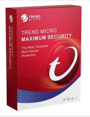 Trend Micro MAXIMUM SECURITY 2023 PC MAC 3 Dispositivi 1 anno
