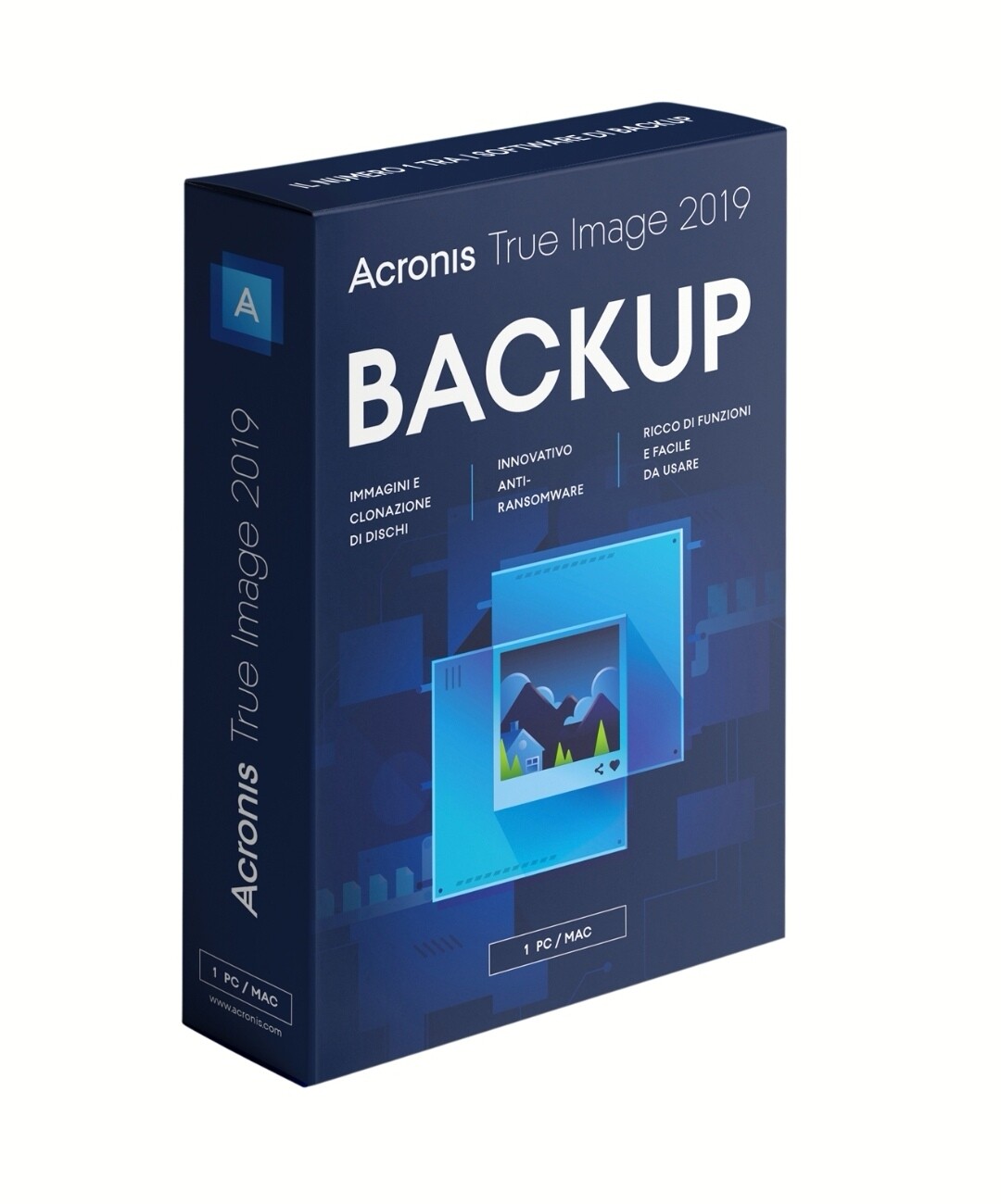 Acronis True Image Backup 2019 5 Dispositivi PC /MAC a VITA