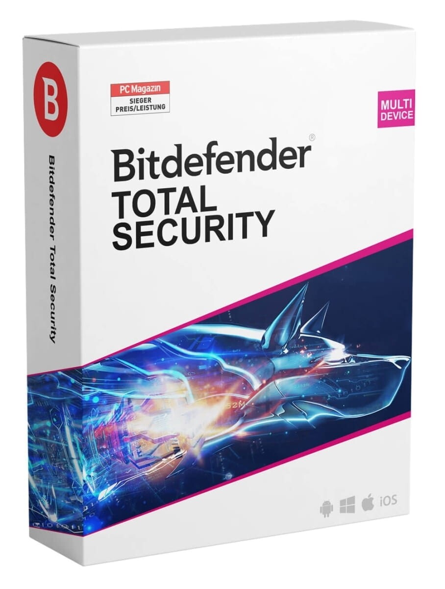 BitDefender Total Security 2023 PC MAC 5 Dispositivi 1 Anno