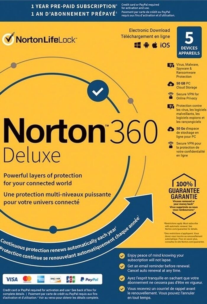 Norton 360 Deluxe  25GB PC MAC