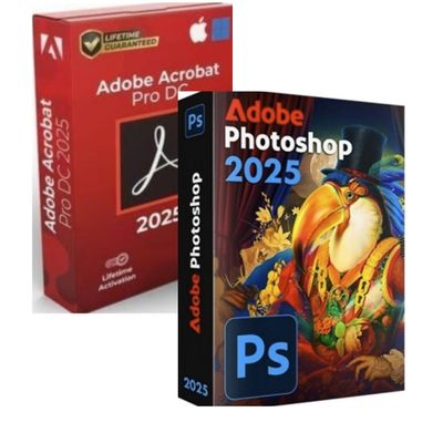 OFFERTA IN BUNDLE Acrobat Pro DC 2025 a VITA + Photoshop 2025 a VITA 