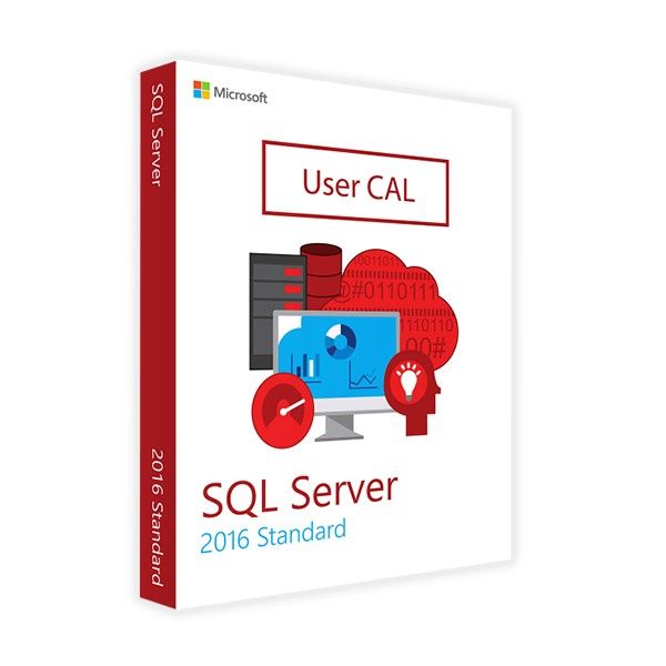 Microsoft SQL Server Standard 2016 10 USER CAL a VITA