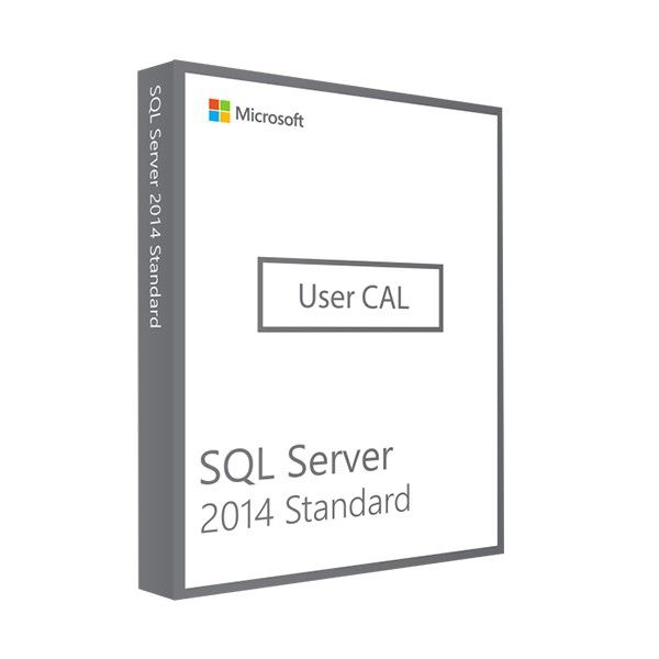 Microsoft SQL Server Standard 2014 10 USER CALS a VITA