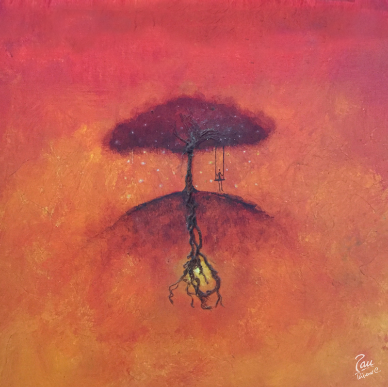 Tree of life - Costa Rica Art 12 x 12&quot;