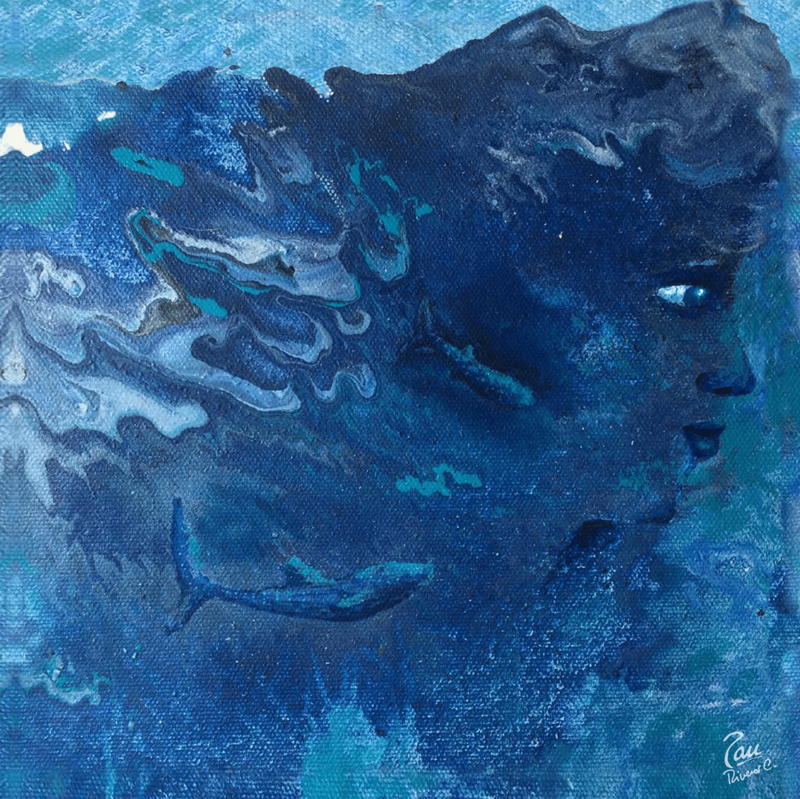 Pacific Ocean&#39;s soul - Costa Rica Art 12 x 12&quot;