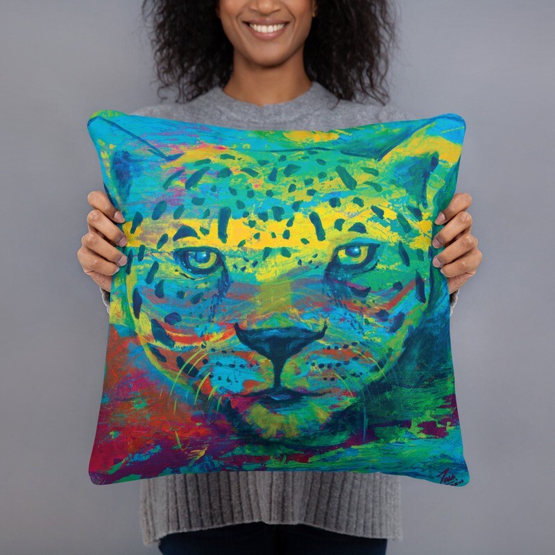 Ocelot - Pillow with Costa Rica Art