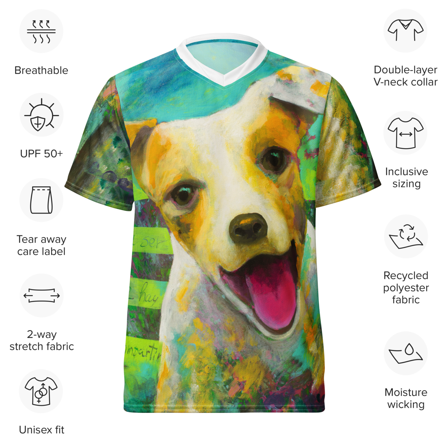 Wise and happy dog t-shirt
