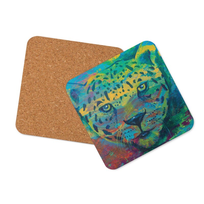 Ocelot Cork-back coaster