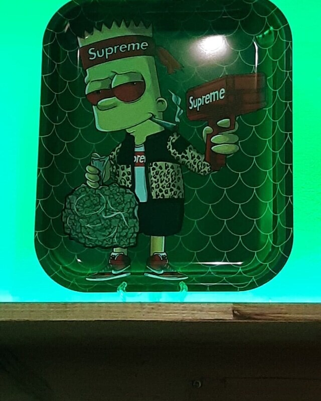 Large Rolling tray bart Simpson