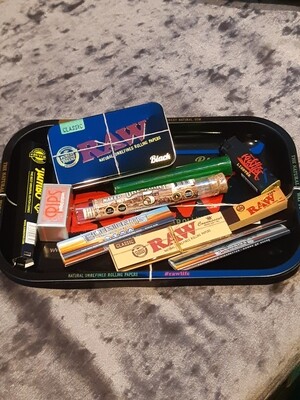 raw rolling tray set