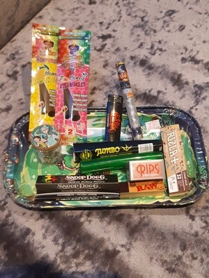 Rick and Morty rolling tray set