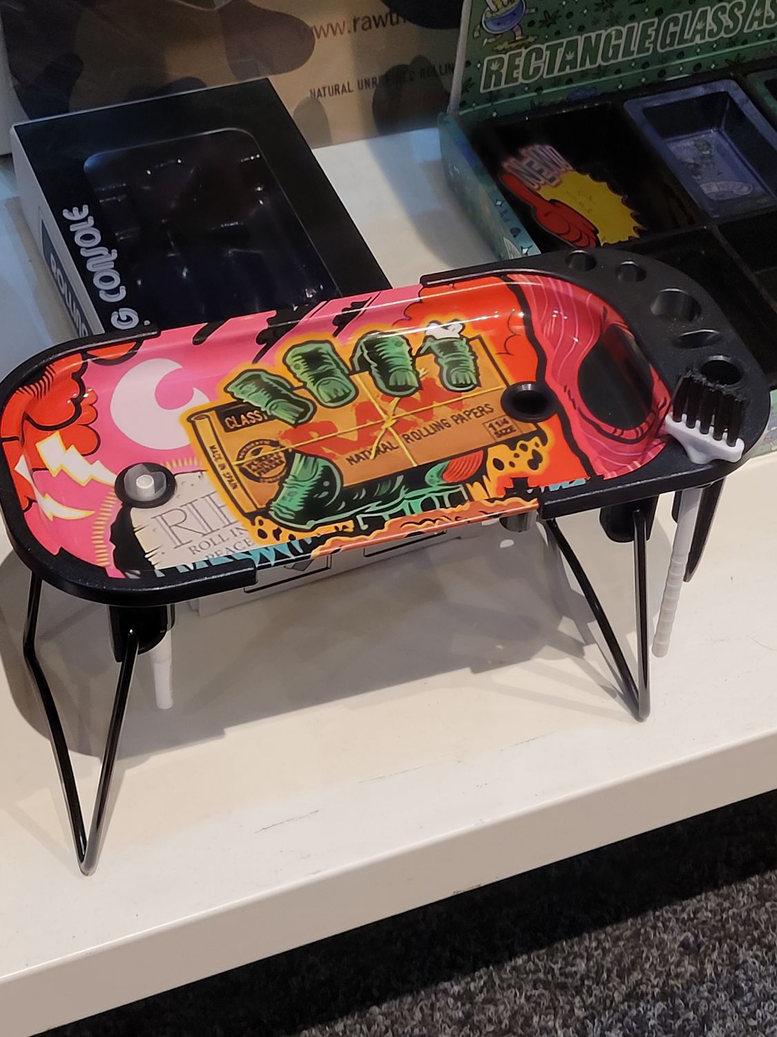 Rolling tray cone filler