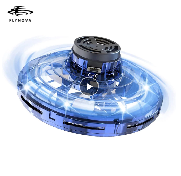 Original Flynova Mini UFO Boomerang Flying Spinner Ball Magic Fidget Toy LED Light Spinner Drone