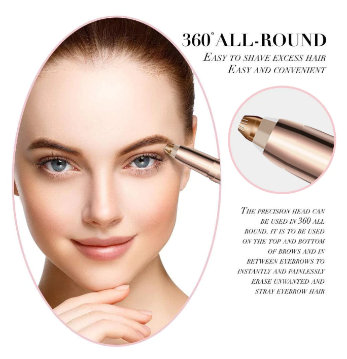 USB Electric Eyebrow Trimmer Women&#39;s Depilator Makeup Painless Eye Brow Epilator Mini Shaver Razors Portable Facial Hair Remover