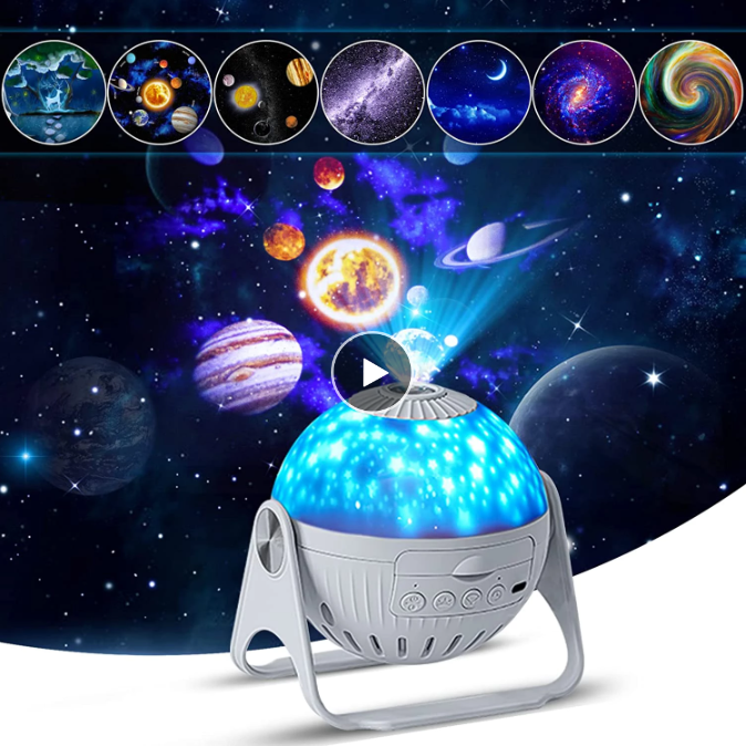 LED Star Night Lights Galaxy Projector 360° Rotate Planetarium Starry Sky Projector Lamp for Kids Bedroom Room Decor Nightlights