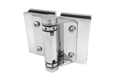 Glass to Glass Balustrade Hinge for 10-12mm Glass Stainless Steel 316 Satin