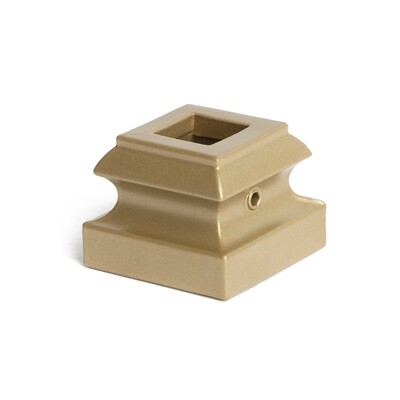 HF-16.3.19-GD Gold Decorative Flat Collar for 12mm Square Spindles
