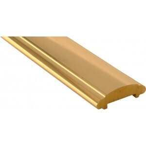 MCL45 3 Metre Length of Unpolished Brass Handrail