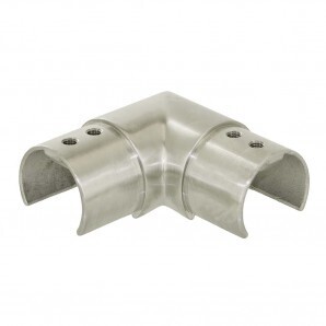 1202.485.316 Satin Slotted 90 Degree Bend for 48.3mm Slotted Tube