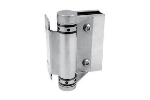 Square Post - Glass Balustrade Hinge for 10-12mm Glass Stainless Steel 316 Satin