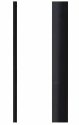Black Round Staircase Spindle - 12.7mm Diameter x 1100mm High
