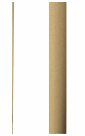 Gold Round Staircase Spindle - 12.7mm Diameter x 1100mm High