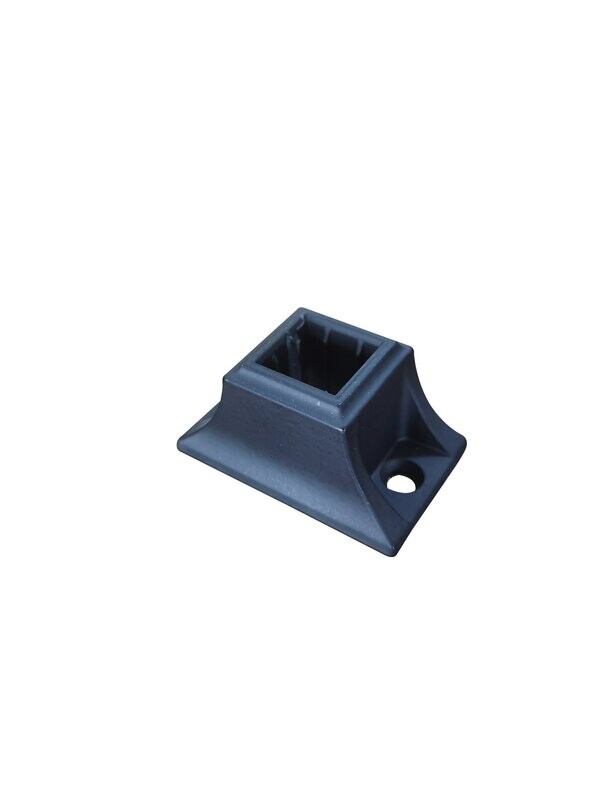 KT-052 Satin Black Flat Fixing Bracket for 12mm Square Spindles