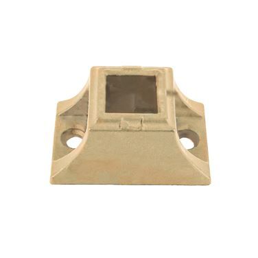 KT-052 Gold Flat Fixing Bracket for 12mm Square Spindles