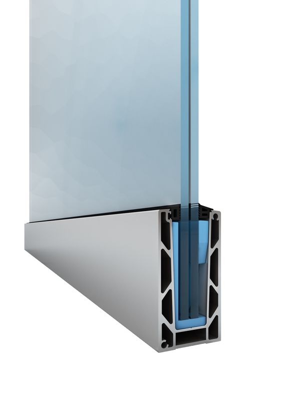 KE100 Base Fixed Channel 2.5 Metre Length - Satin Anodised