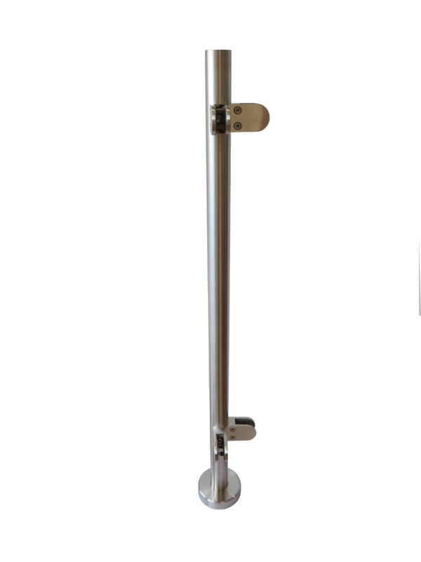 42.4mm Ready-Made Glass Balustrade Corner Post 316 Grade Satin Finish