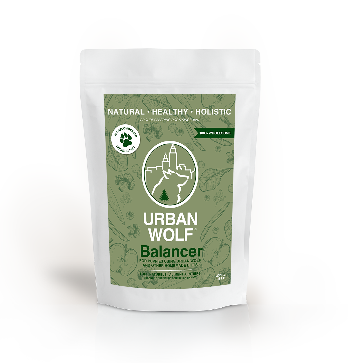 Urban Wolf Puppy Balancer Formula Supplement 250g - 0.5lbs
