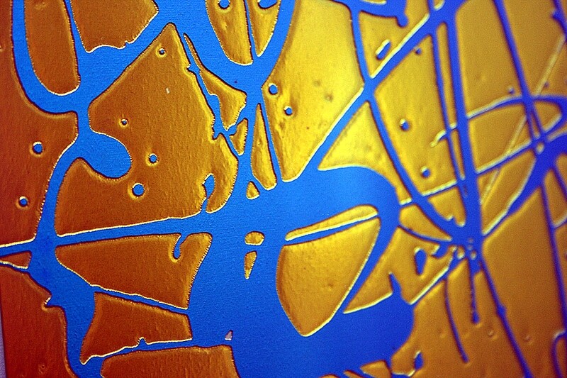 Etched and Anodized Titanium