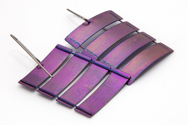 Titanium Box Kite Earrings