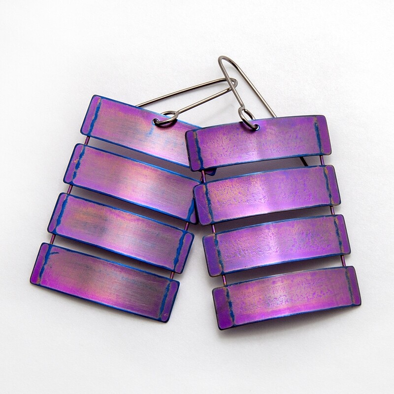 Titanium Box Kite Earrings
