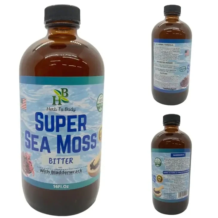 Super Sea Moss Bitter - Herbal Bitter - 16oz Bottle