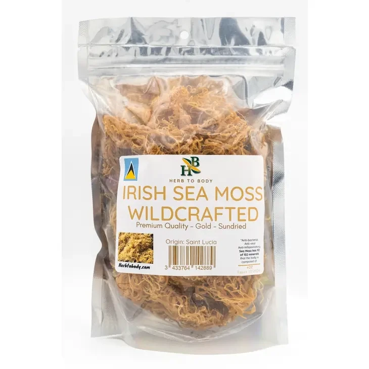 Gold Irish Sea Moss | Premium Quality St Lucia